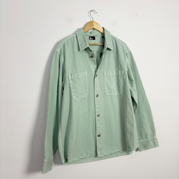 The kooples oversized denim shirt in mint - Picture 5 of 7